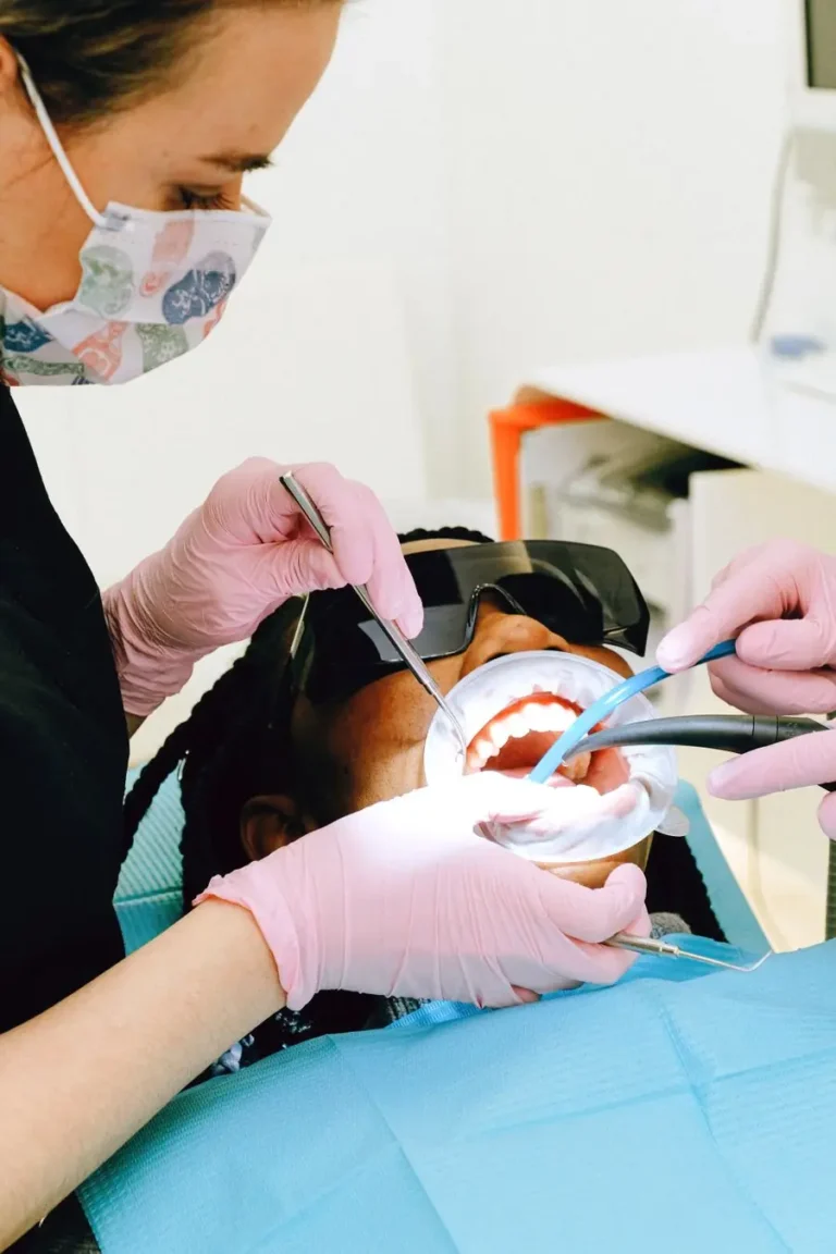 Dental scaling procedure to remove plaque and tartar