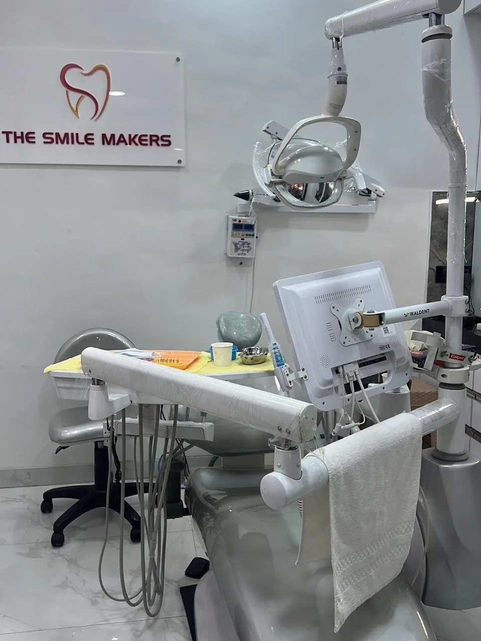 Dental operatory chair at The Smile Makers Dental Clinic, Khar West